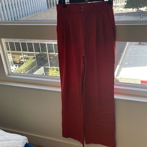 Zara straight leg soft linen material